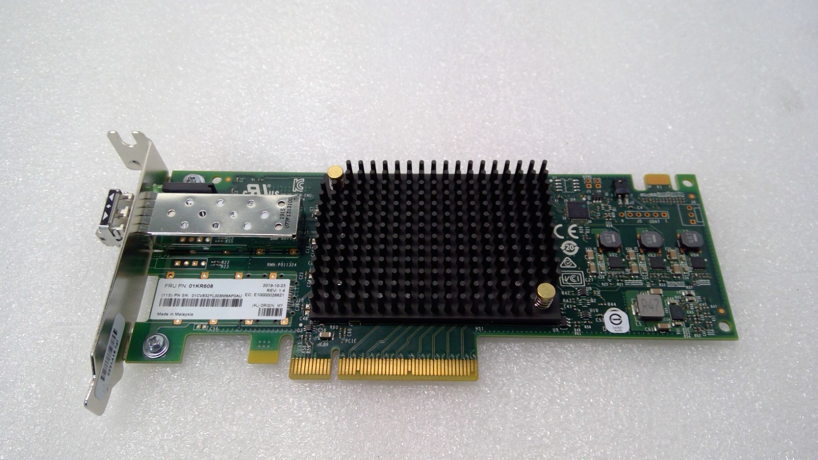 Lenovo Emulex 01KR608 P011324-23F 16Gb Gen 6 FC single-port HBA w/ 1x16G SFP