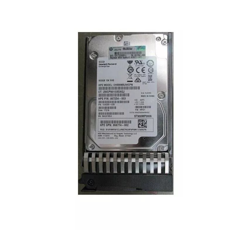 NEW FOR HPE Q1H47A 873371-001 MSA 900GB 12G SAS 15K 2.5IN ENTERPRISE Hard Drive