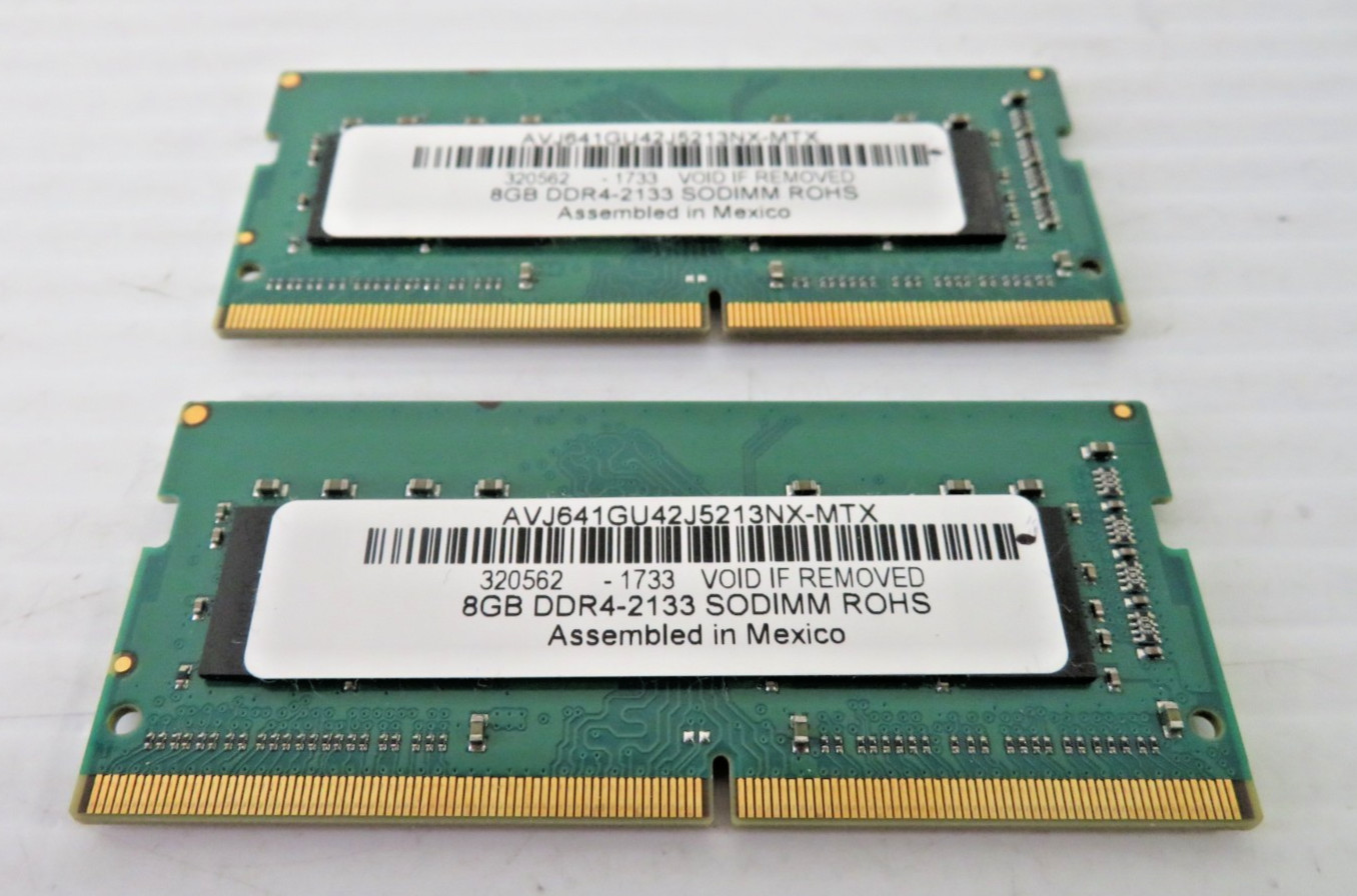 Avant 16GB (2x8GB) DDR4 2133MHz SODIMM RAM Kit PC4-21300 AVJ641GU42J5213NX-MTX