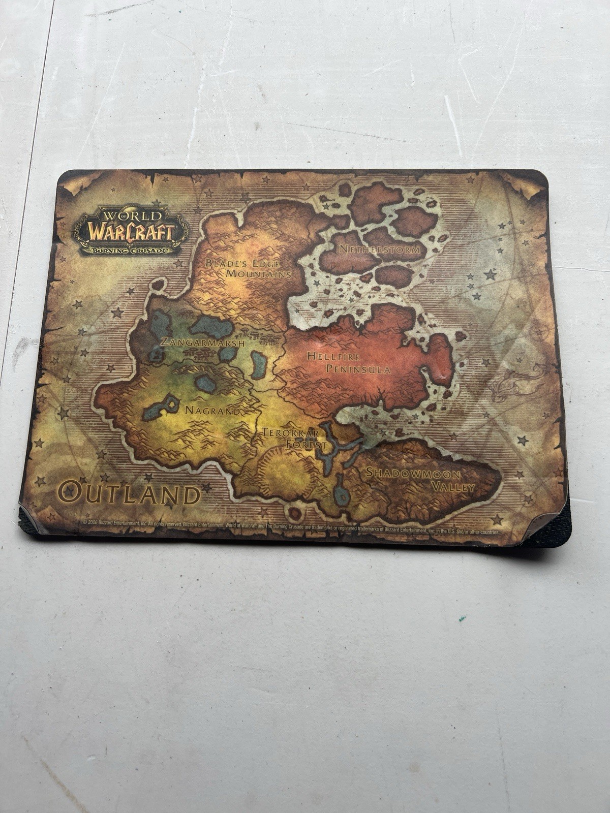 2006 World of Warcraft Outland Burning Crusade Mouse Pad Special Edition WoW
