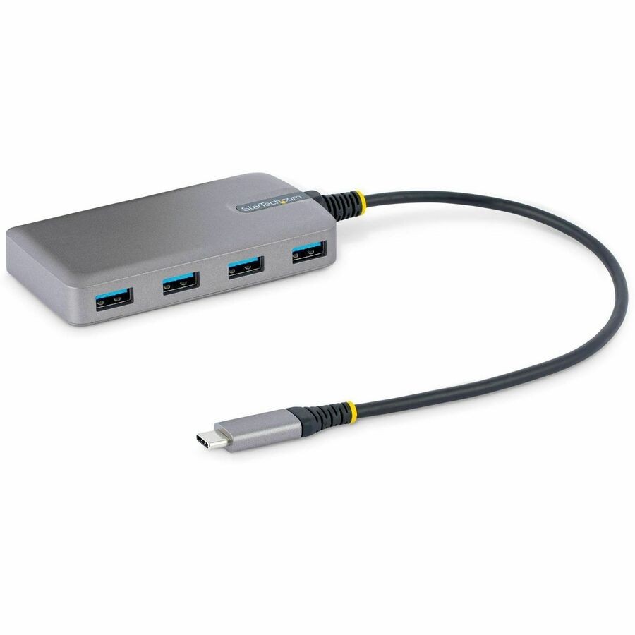 StarTech 4-Port USB-C Hub, 5Gbps, Bus Powered, 4x USB-A Ports, Optional