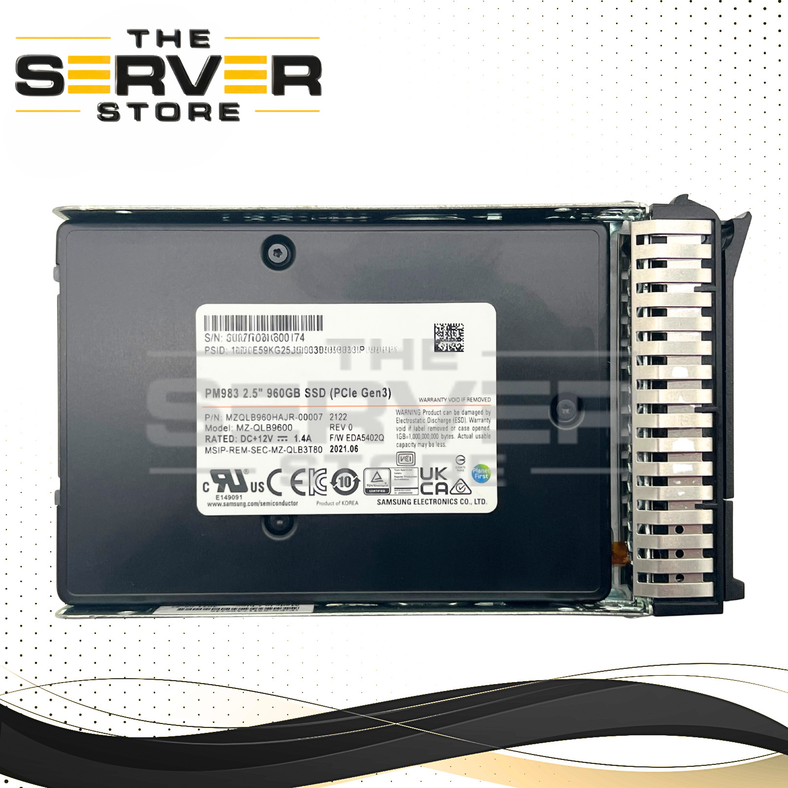 (89%-) Samsung 960GB NVMe U.2 G3 RI 2.5" SSD PM983 / Lenovo Server MZQLB960HAJR