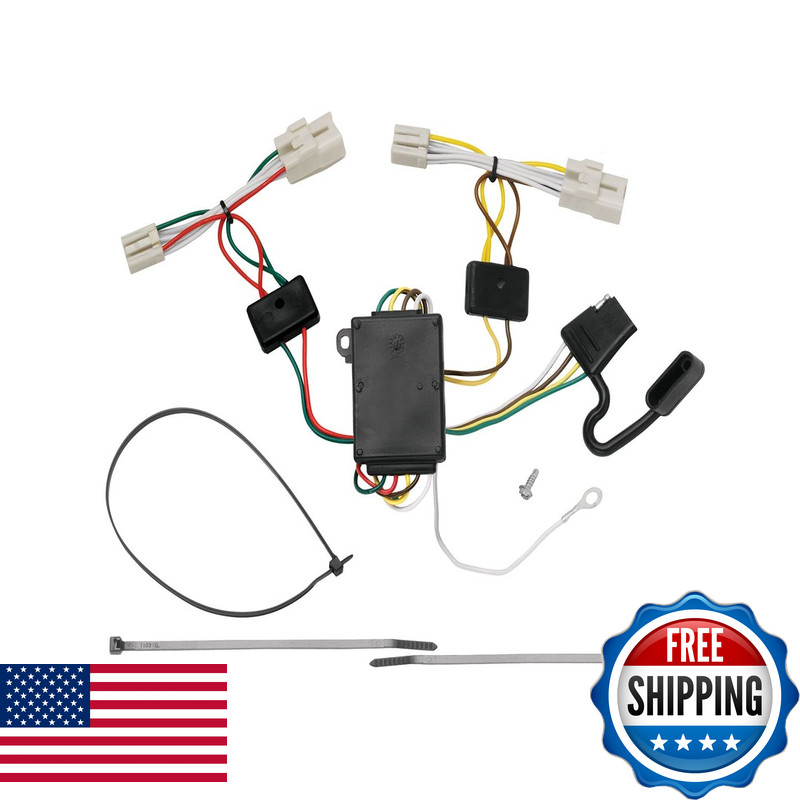 Tekonsha 118453 T-One T-Connector Custom Harness 4-Way Flat W/Converter