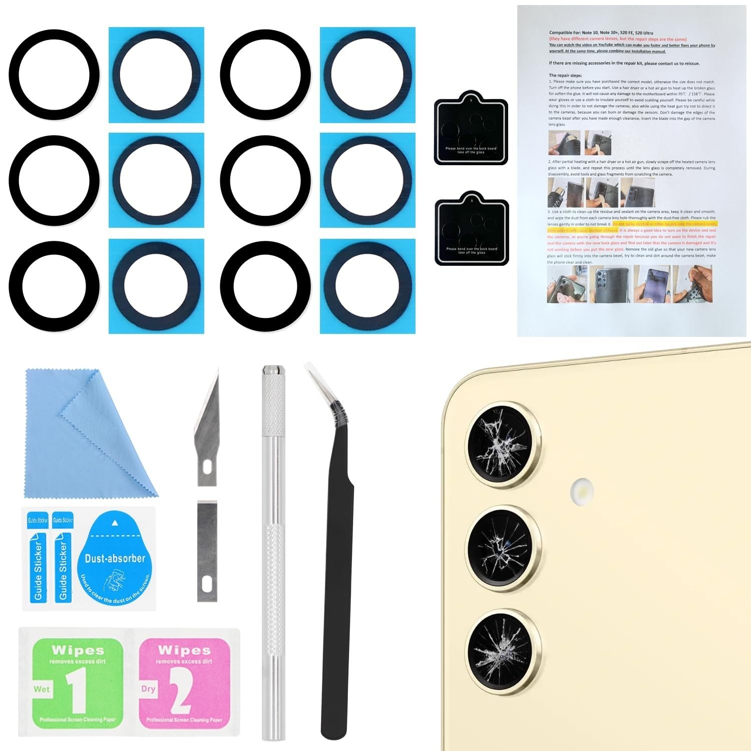 ASDAWN Back Camera Lens Glass Replacement for Samsung Galaxy S26 S26 Plus