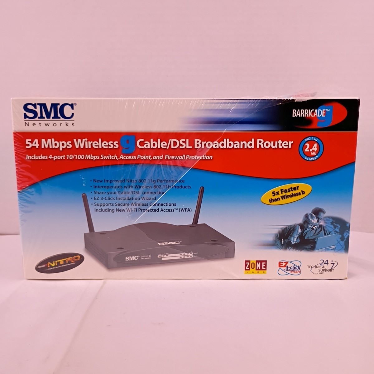 SMC Networks Barricade G 54 Mbps Wireless G Cable/DSLR Broadband Router New