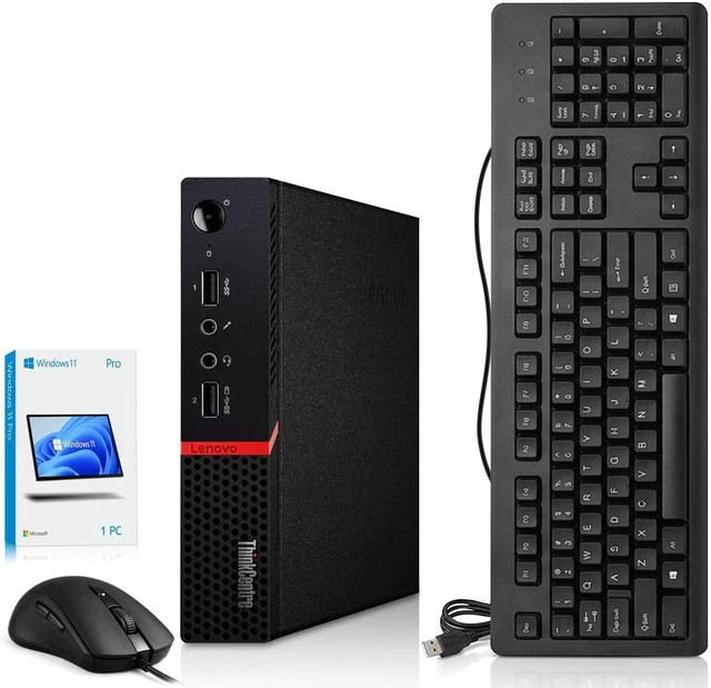 Lenovo M715q Mini Desktop Ryzen 5 Pro 2400GE 8GB RAM 512GB SSD & W11 Pro