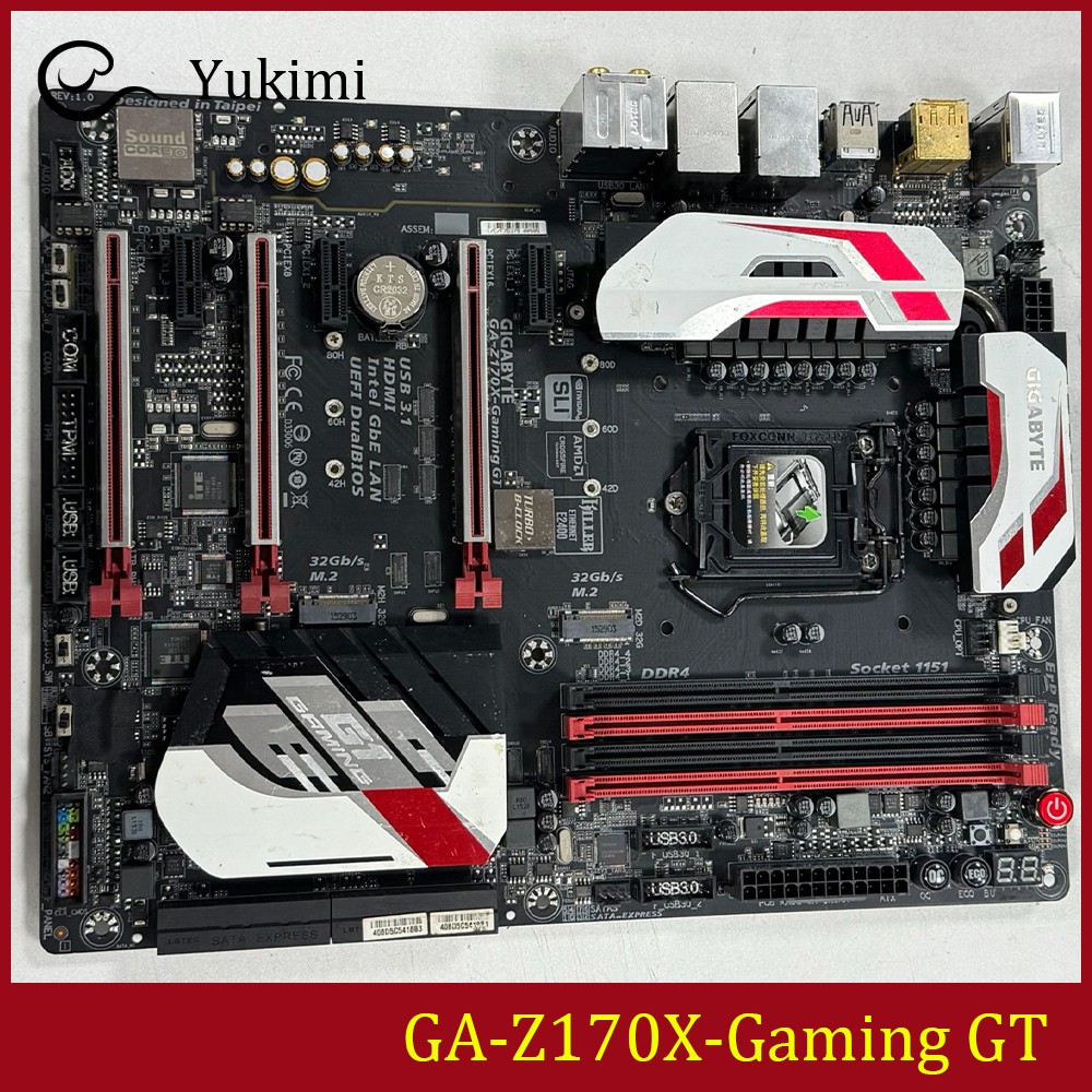 FOR GIGABYTE GA-Z170X-Gaming GT DDR4*4 64GB LGA1151 HDMI DP Ｍotherboard Test OK