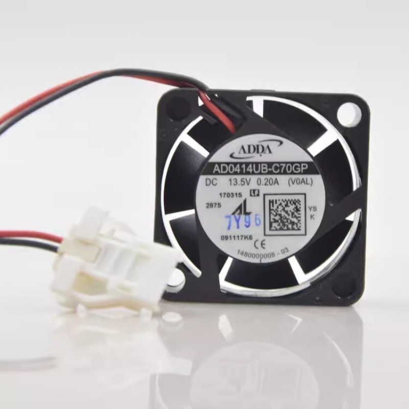 1pcs For ADDA AD0414UB-C70GP 4020 DC13.5V 0.20A 4CM 2-Pin Cooling Fan