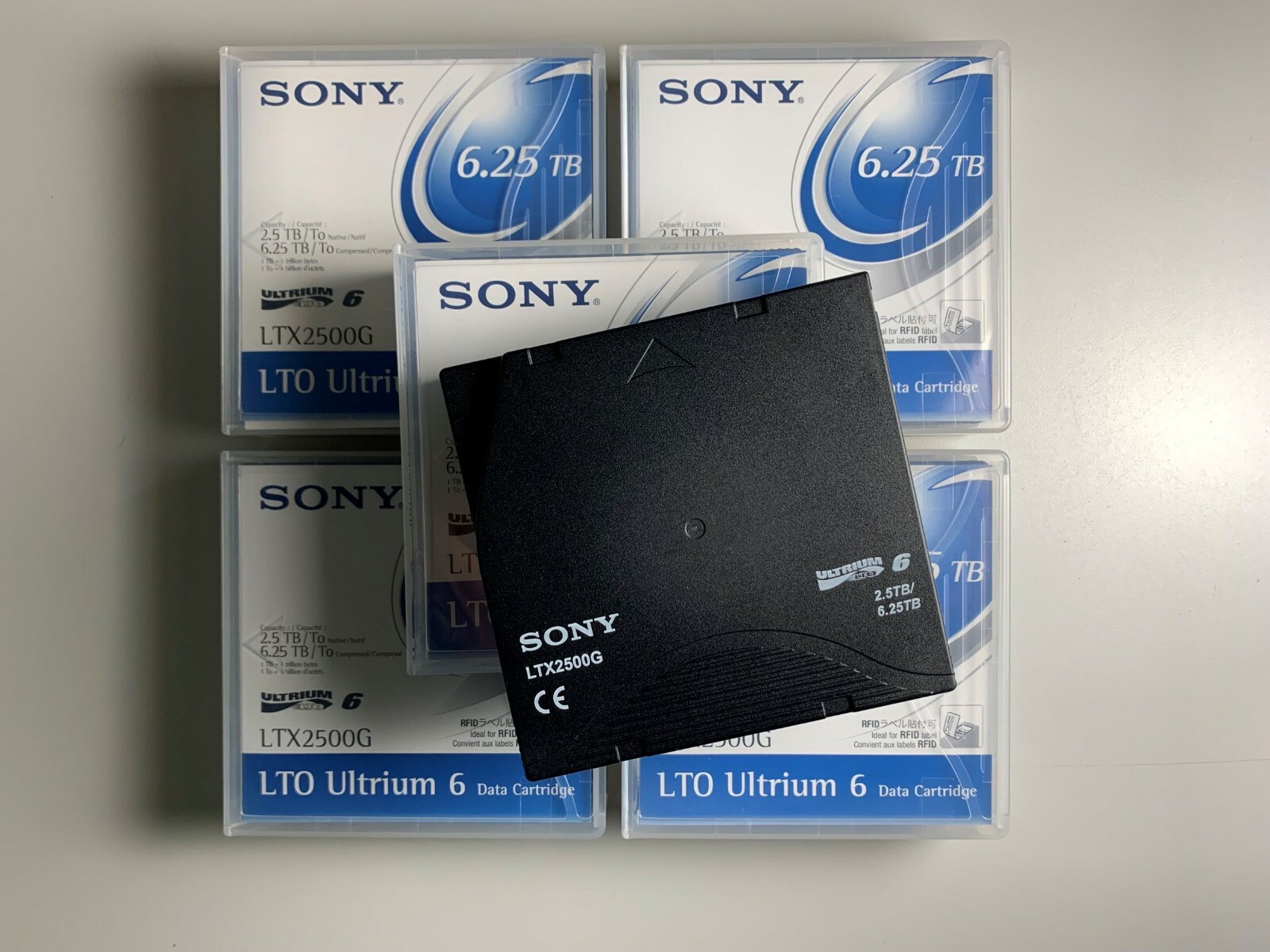 SONY LTO6 Tape LTX2500G (20 PACK) 6.25TB Storage Data Tape Cartridge - New