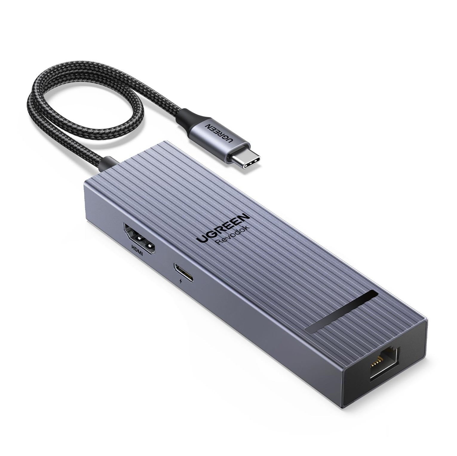 UGREEN Revodok Pro 6 in 1 USB C Hub Gigabit Ethernet Adapter 4K 60Hz HDMI