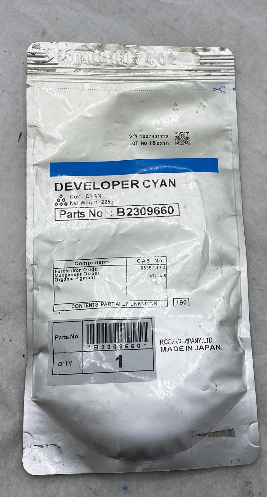 B2309660 OEM Ricoh Cyan Developer