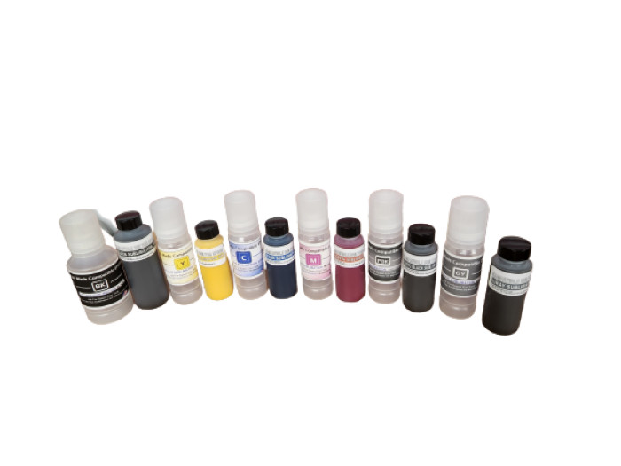 Large 6 Color Sublimation Conversion Kit For Use In Epson ET-8500 and ET-8550
