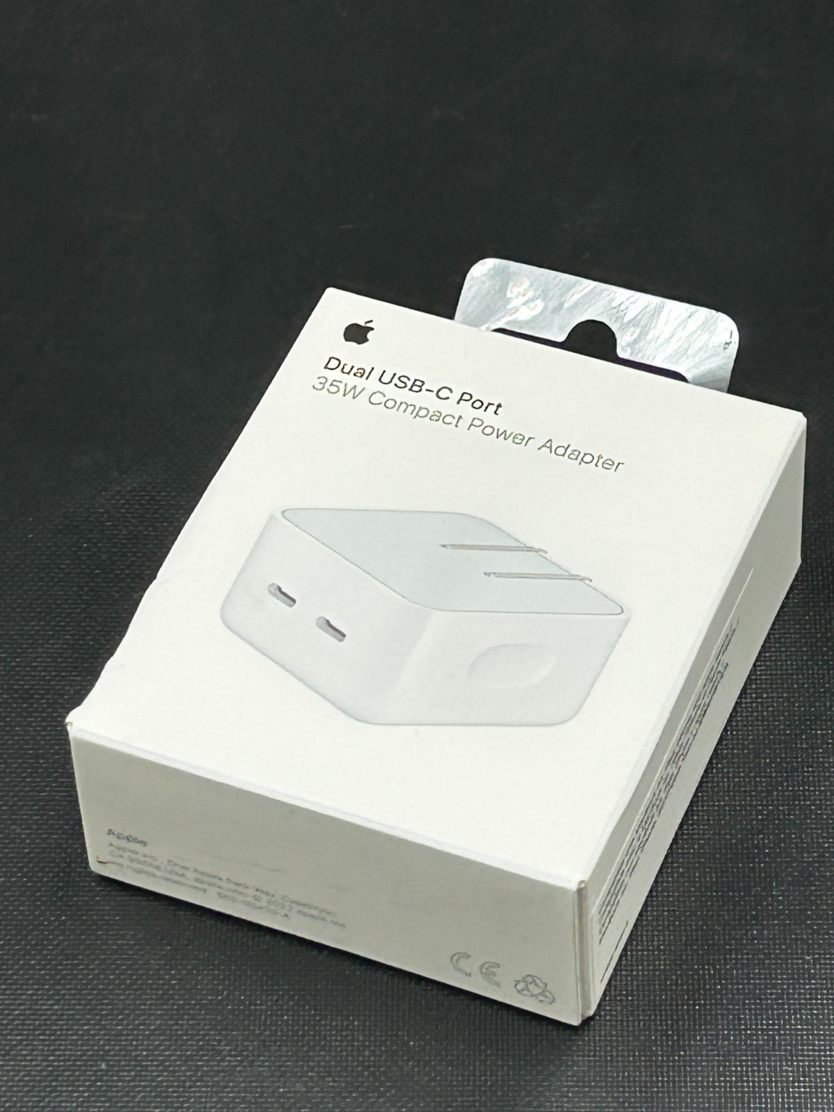 Genuine Apple 35W Dual USB-C Port Compact Power Adapter  A2571