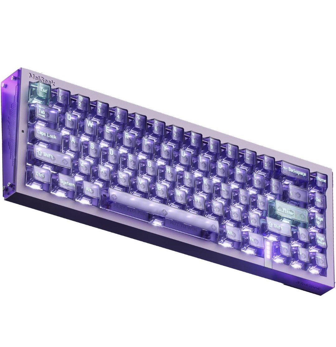MelGeek REAL67 HE Gaming Keyboard Hall Effect Magnetic Switches Purple
