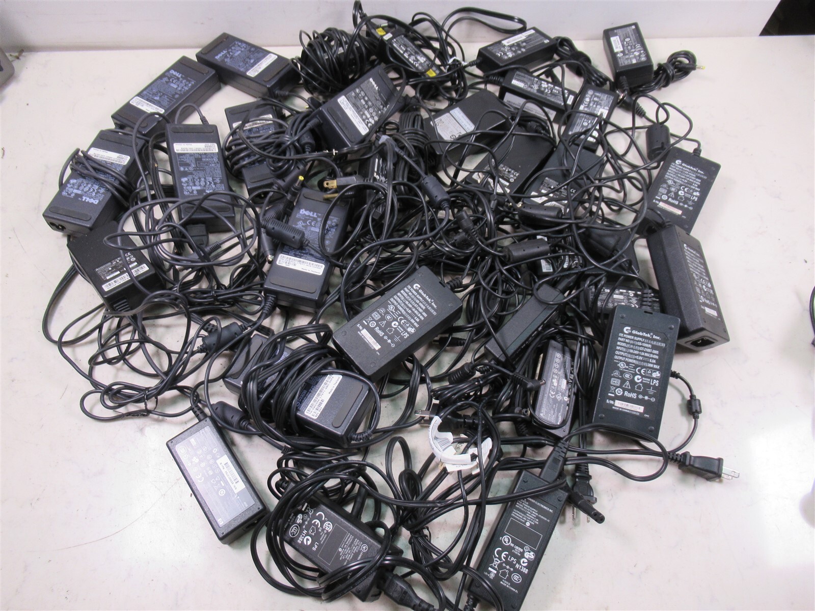 Lot of Dell and Other Brand Laptop Power Supplies Adapter Chargers