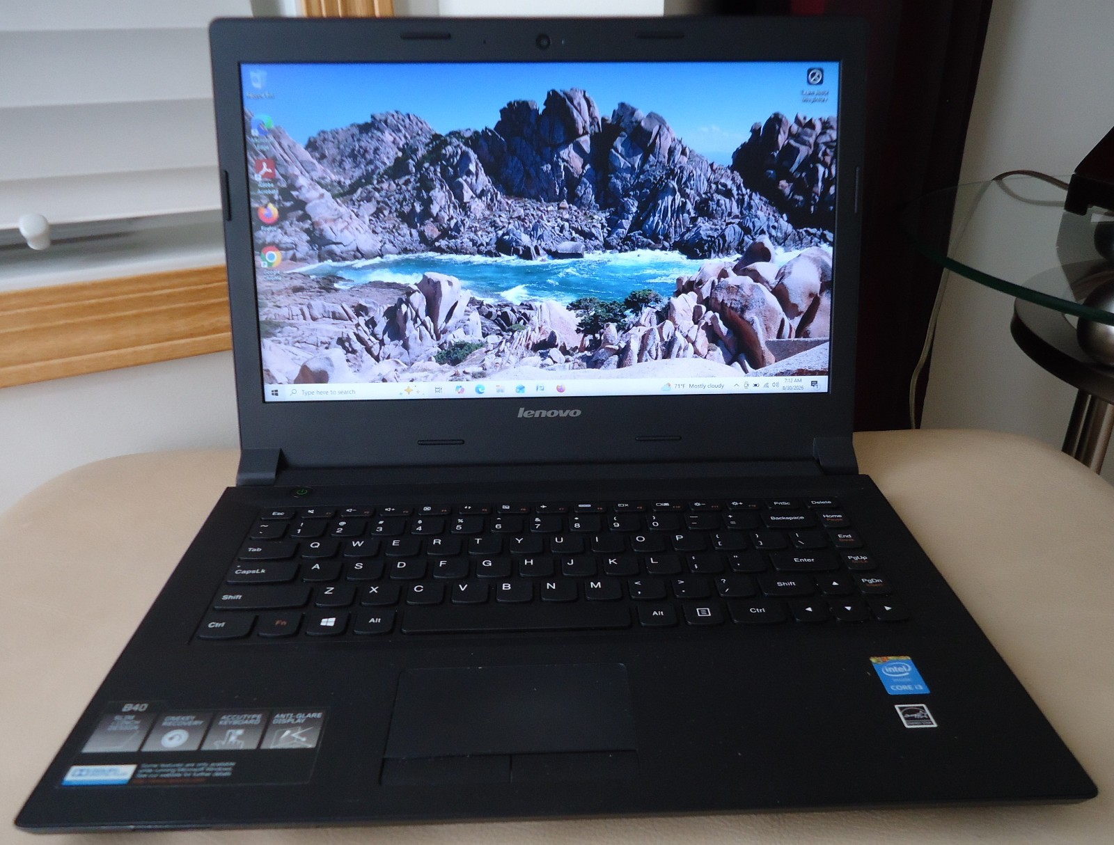 Lenovo B40-80  14" Laptop  i3-4005U 1.7GHz 500GB HD 6GB RAM Windows 10 MS Office
