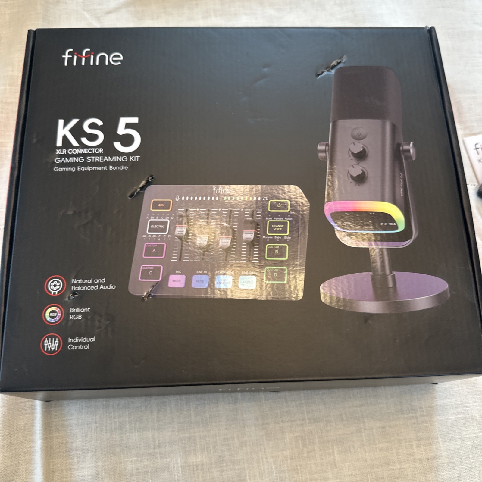 Fifine KS 5 XLR Connector Gaming Streaming Kit Gaming Equipment Bundle