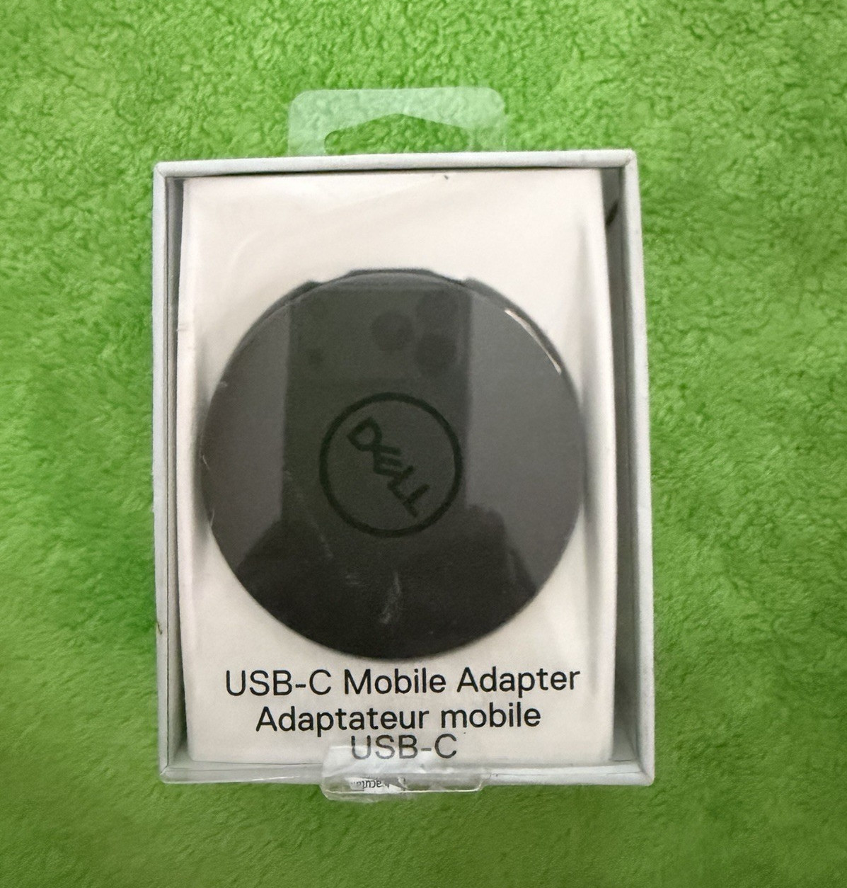 Dell DA300 USB-C to USB-C Adapter 1:1, Portable Retractable Cable, Black