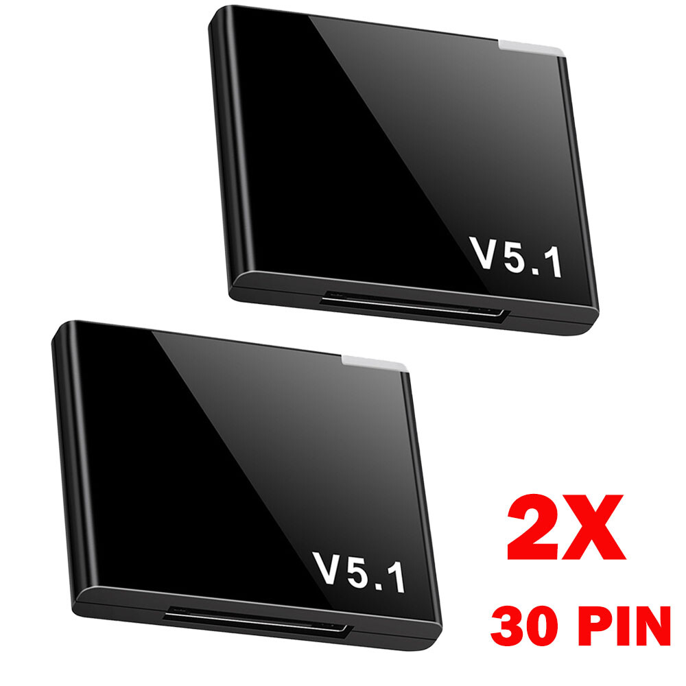 2pc For I-WAVE 30 Pin Bluetooth 5.1 Audio Receiver A2DP Music Adapter 44*35*7mm