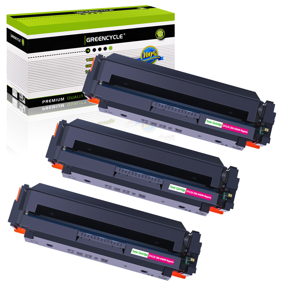 3PK CF413X MG Toner Cartridge Fit For HP LaserJet Pro MFP M477fdw M477fn M477fnw