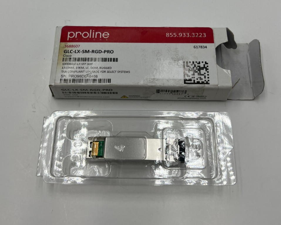 Proline Cisco GLC-LX-SM-RGD-PRO Fits SFP TAA Compliant Transceiver