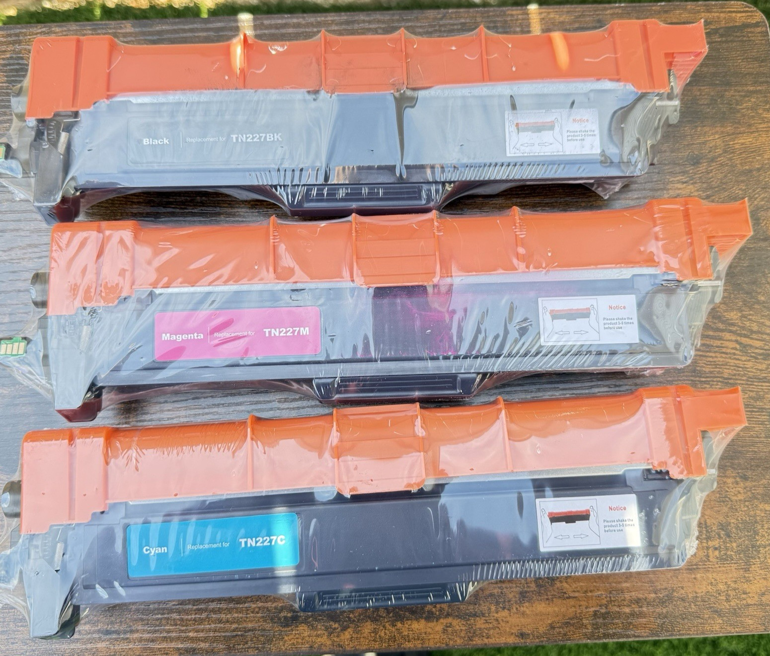 INKNI TN227 Toner Set Black Cyan Magenta High Yield Sealed Brother