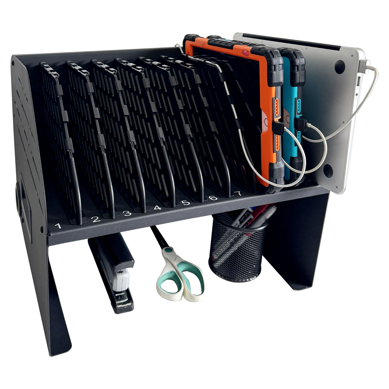 OPEN BOX 10-Device Laptop Charging Station with 6 AC Outlets & 4 USB Ports