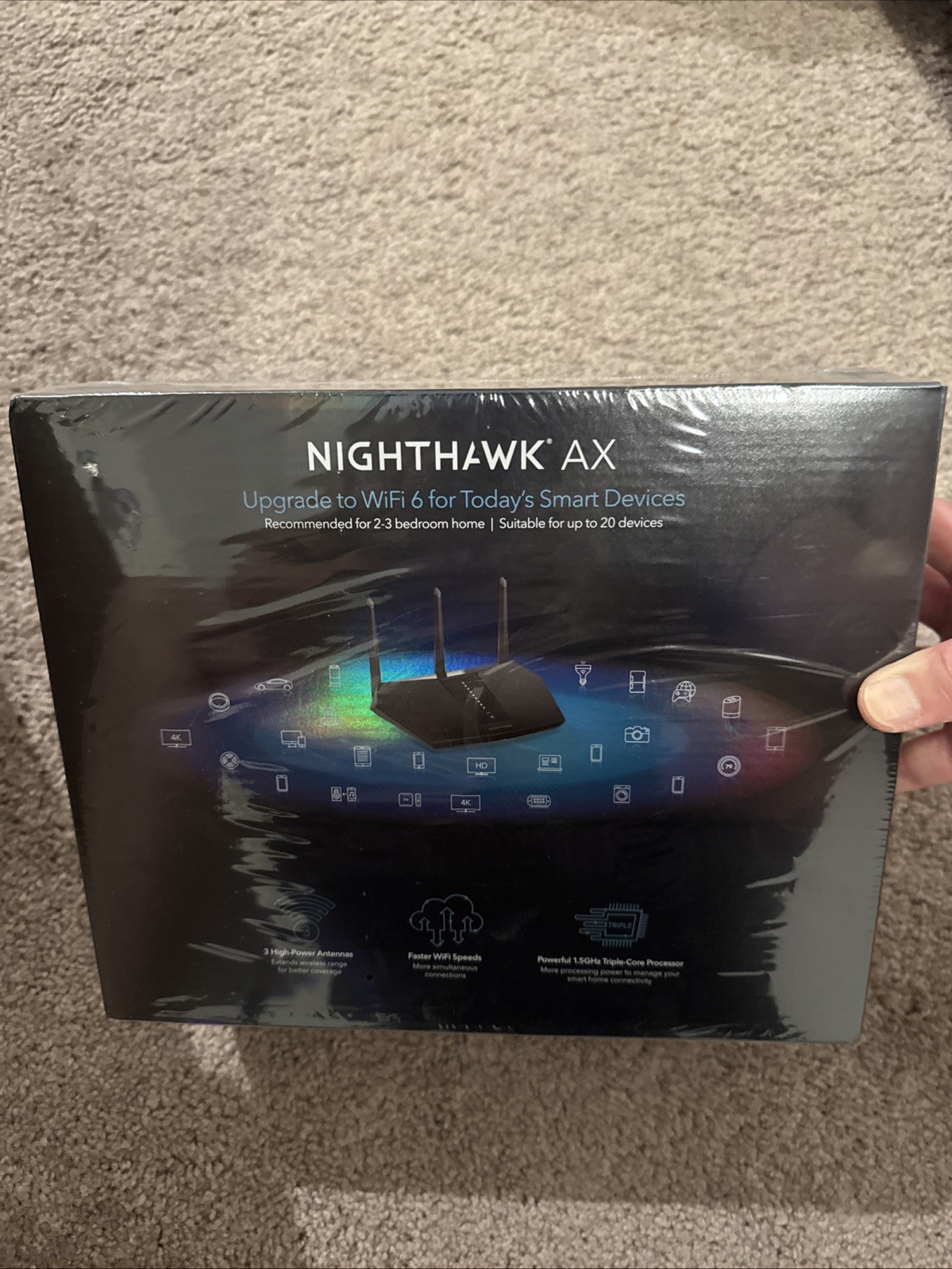 Netgear Nighthawk RAX30-100NAS AX2400 5-Stream WiFi Dual-Band Router New Sealed
