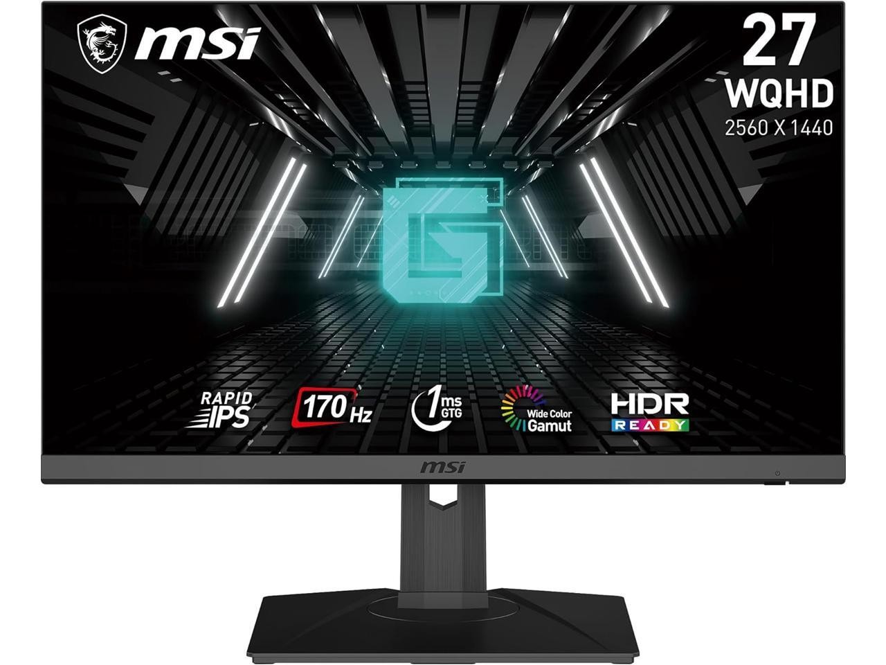 MSI 27" QHD 2K 1440P 170HZ Rapid IPS with AMD FreeSync Premium & Nvidia G-Sync
