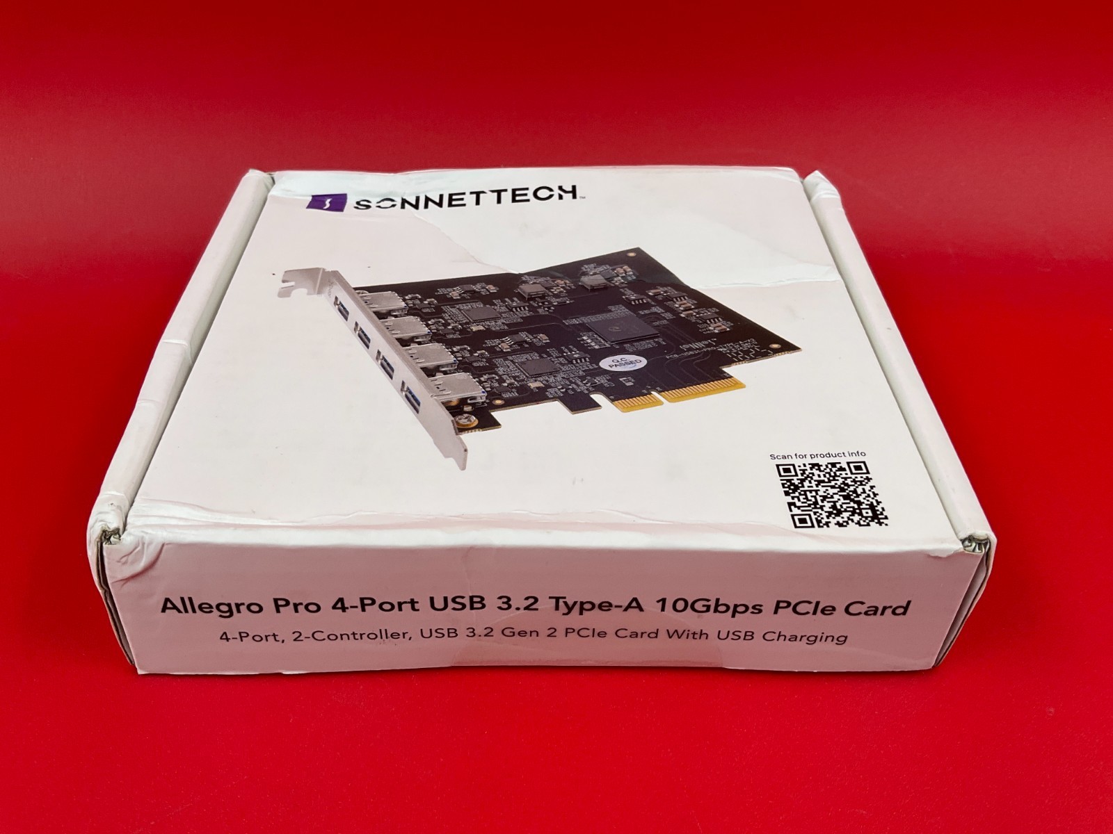 Sonnet Technologies Allegro Pro 4xUSB3.1 PCI-E2x4 Card USB3-PRO-4P10-E