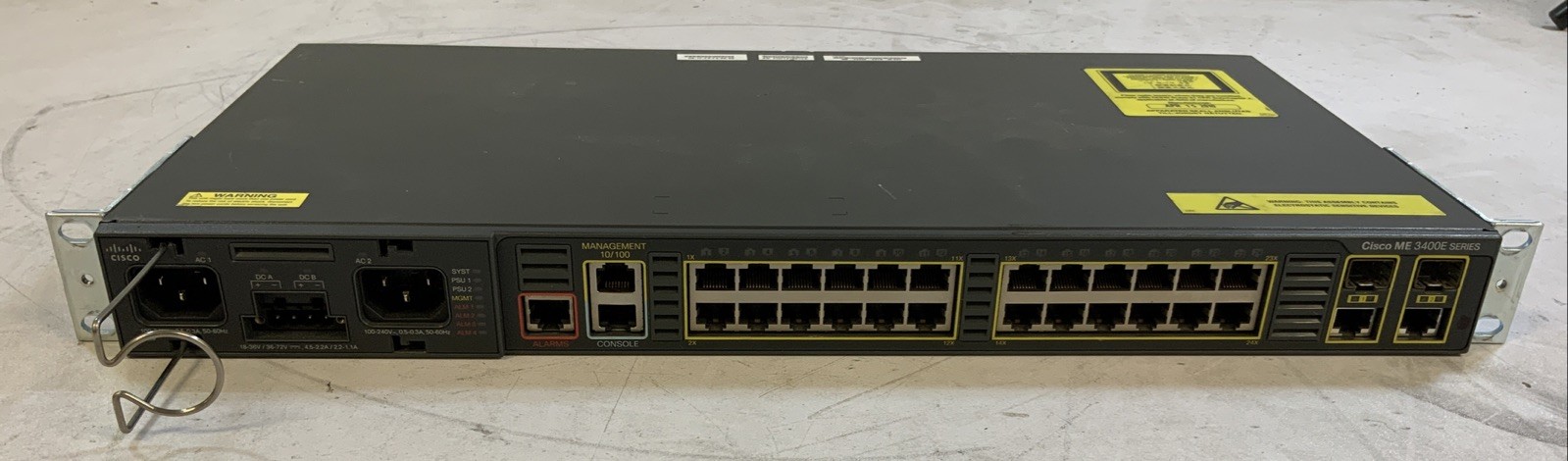 CISCO ME 3400E series ME-3400M-24TS ETHERNET NS-W3B