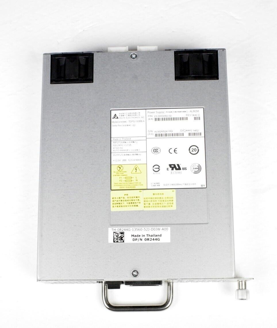 New Dell 0R244G TDPS-150BB 23-0000092-02 125W Power Supply for Brocade 5100