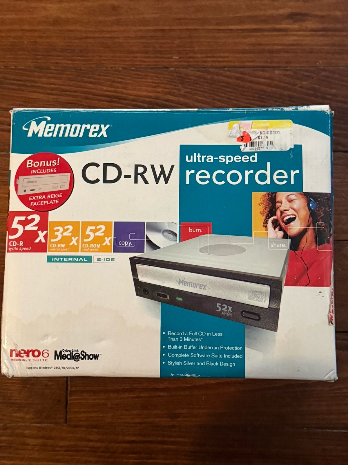 Memorex Ultra Speed CD-RW 52x Read/Write Recorder Internal MRX523252AJI-2 NEW