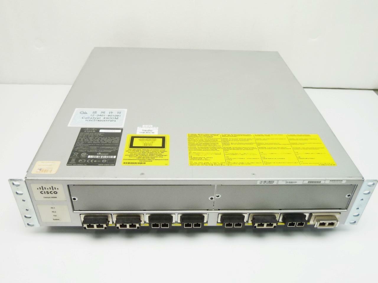 Cisco WS-C4900M 8-Port 10Gb Ethernet Switch DUAL 1000W AC + 8x Transceivers