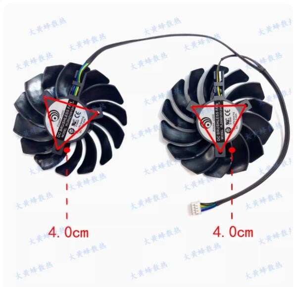 New Graphics Card Cooling Fan PLD09210S12HH For MSI RX580 570 480 470 ARMOR OC