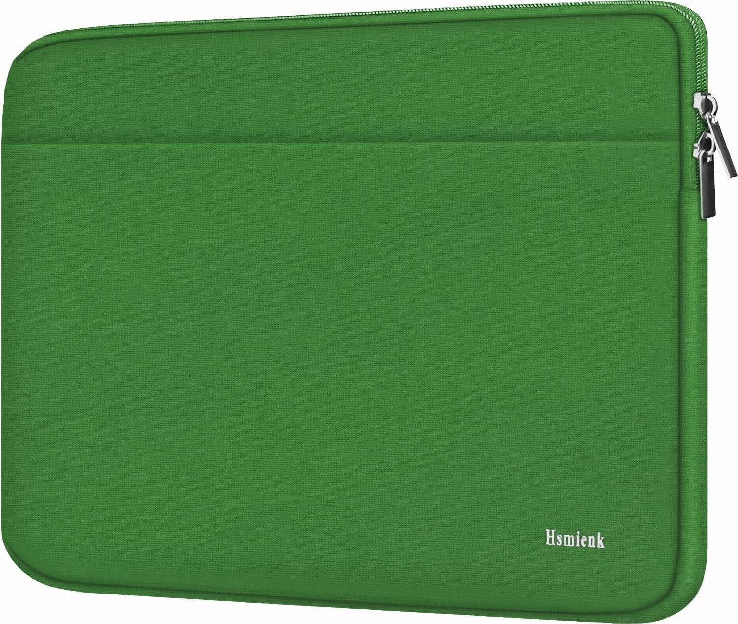 Laptop Sleeve 17 Inch, Shockproof Protective Case with Accessory Pocket, Green