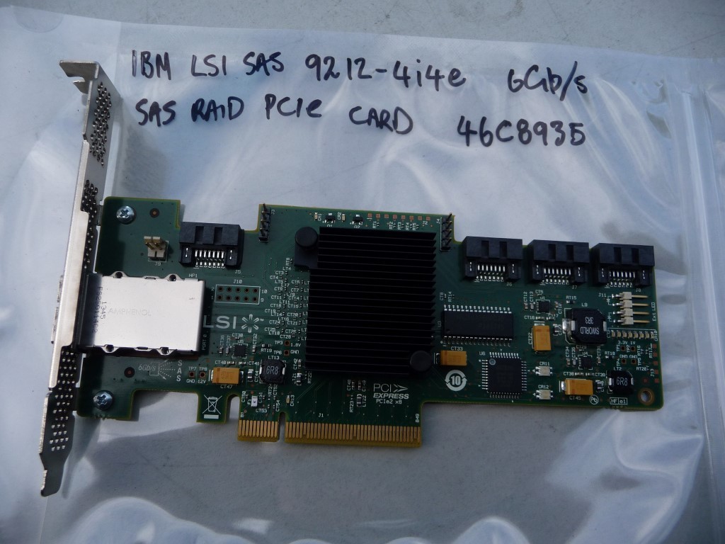 AU SELLER IBM 9212-4i4e Adapter PCIe 2.0x8 H3-25326-02A FRU: 46C8935 - TESTED.