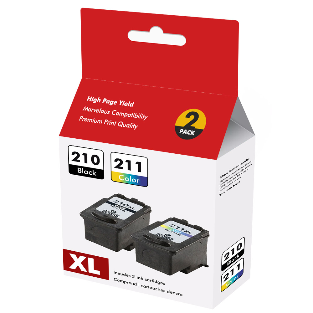 Ink Cartridges for Canon PG-210XL CL-211XL PIXMA MP250 MP280 MP495 MX410 340 Lot