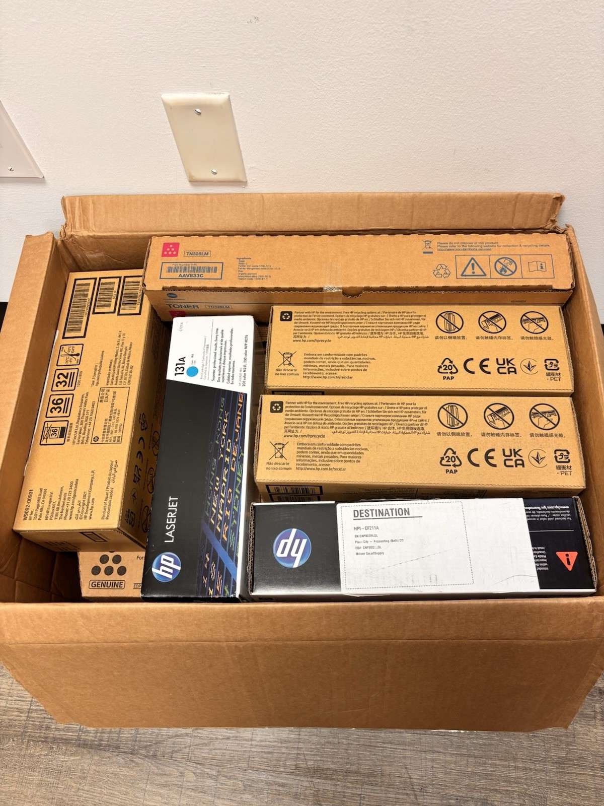 Lot of 17 Genuine OEM Toner Ricoh IM C6010 C6000 C2500 HP Konica Minolta