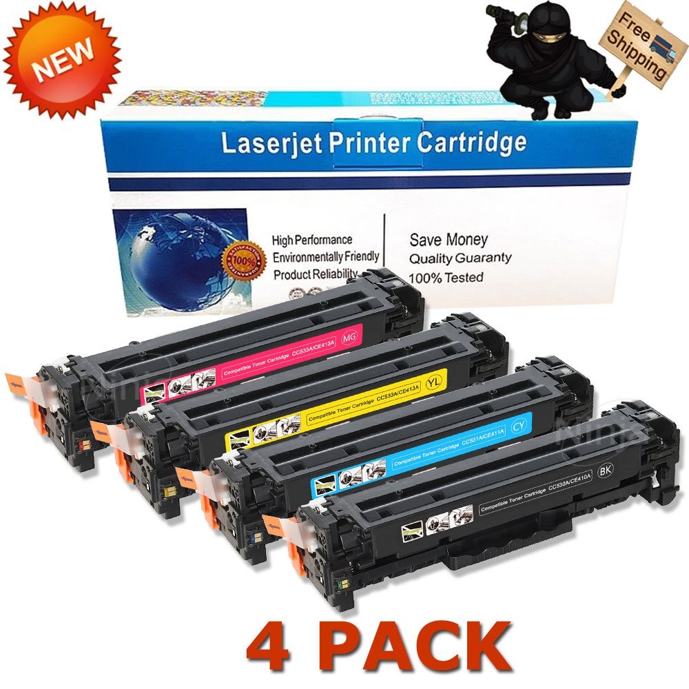 4PK CC530A Series Color Toner Set for HP CP2025 CM2320N