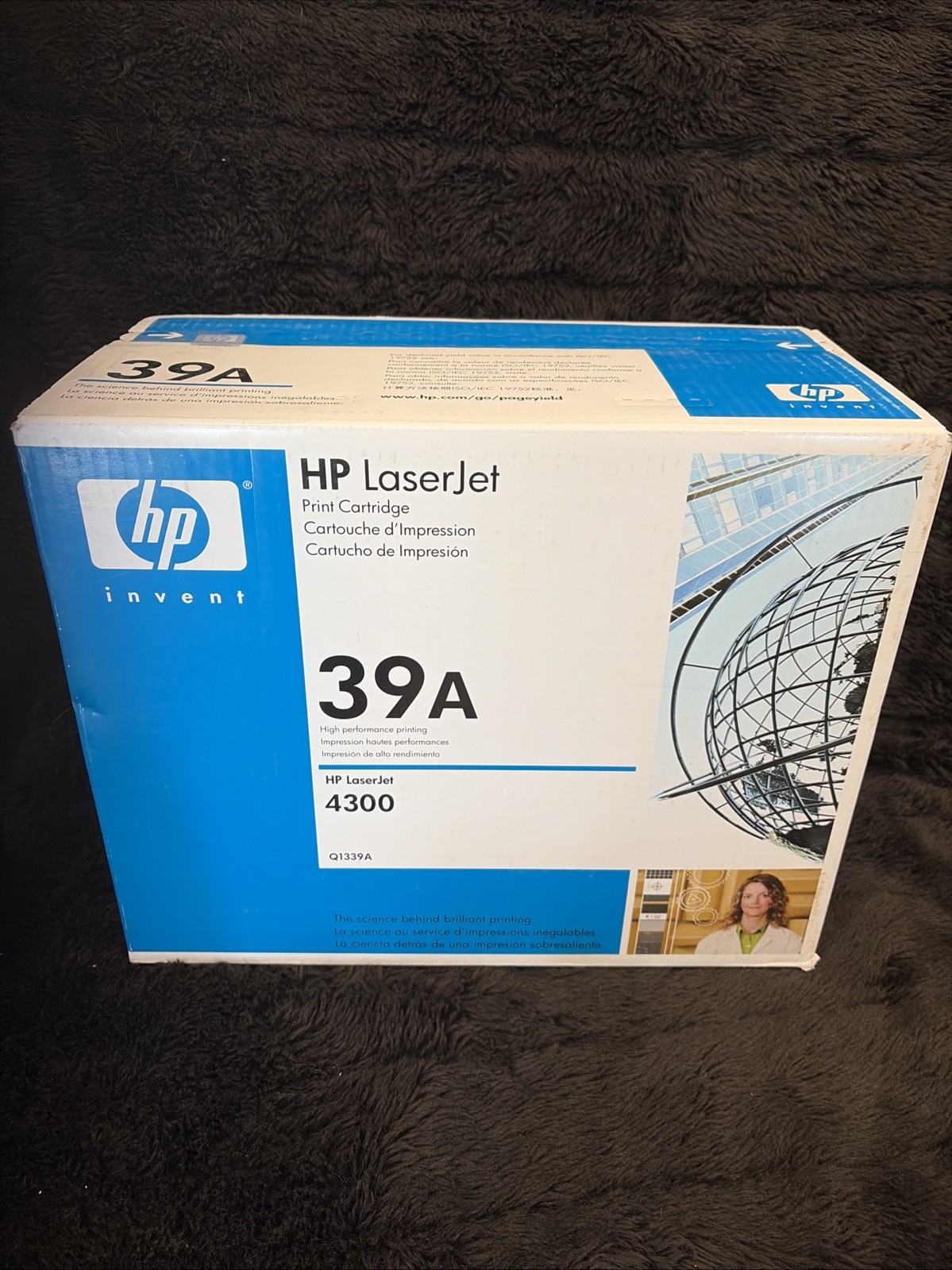 Genuine HP 39A Q1339A Black Toner Cartridge OEM Sealed New In Box For HP 4300