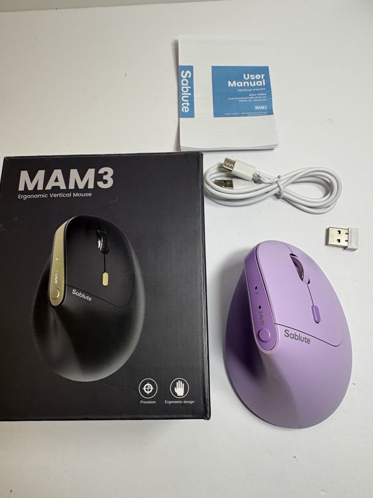 SABLUTE MAM3 Ergonomic Vertical Mouse 