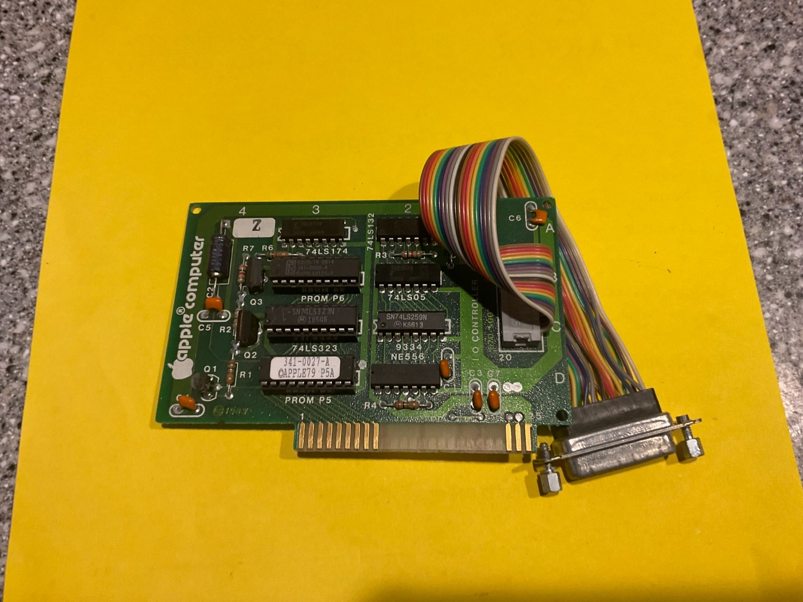 Apple II Floppy Disk Drive Controller 655-0101 with DB19 Female Connector