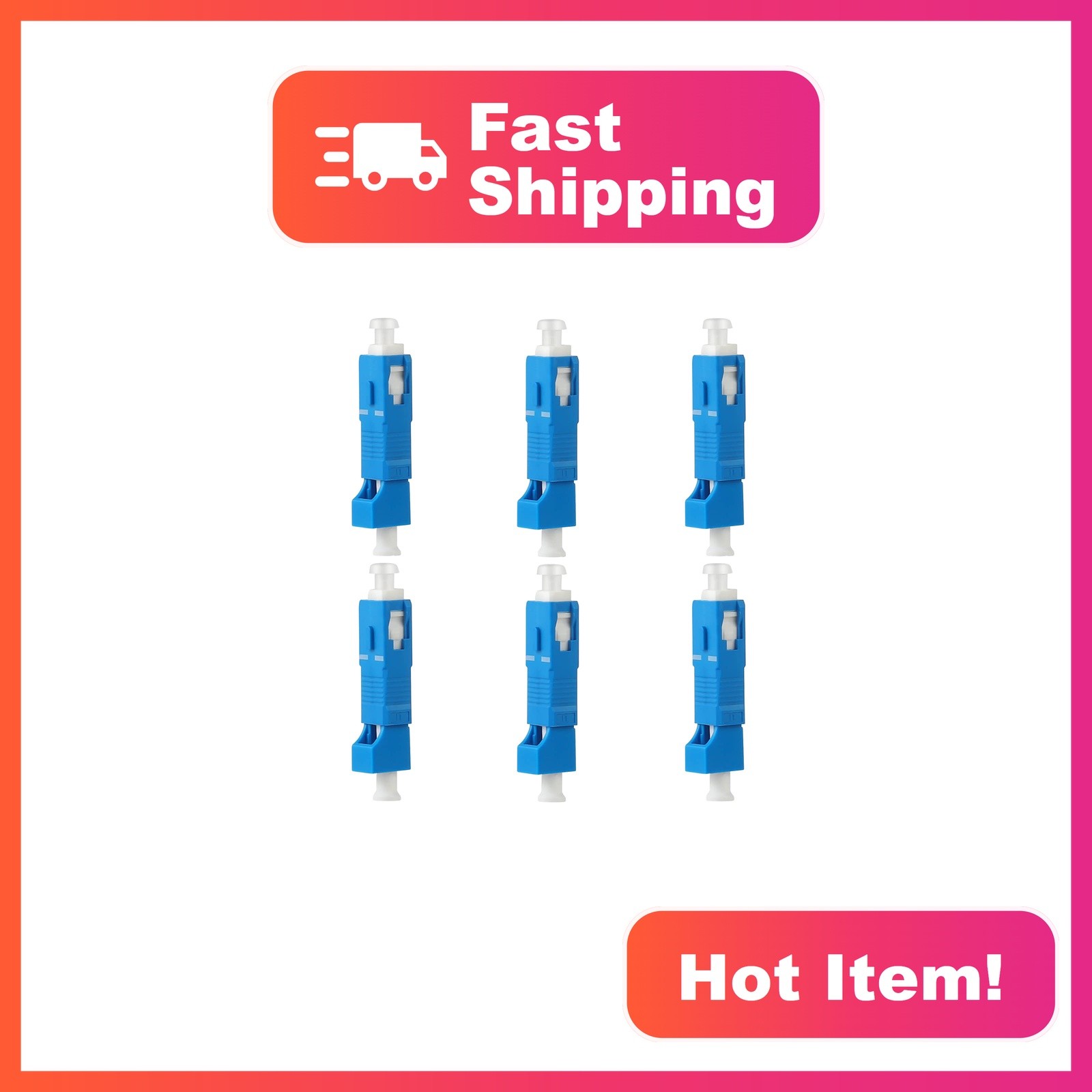 fyboptwu 6pc SC Male to LC Female UPC Adapter