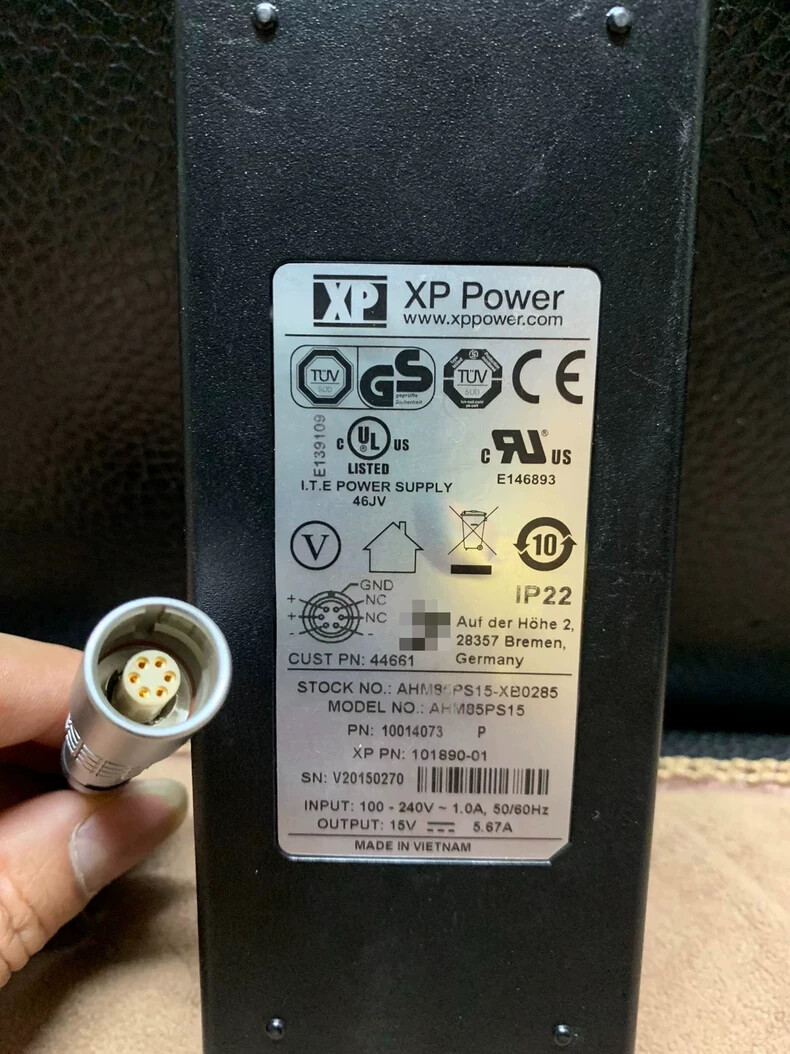 Genuine X-Ray System Adapter XP Power #AHM85PS15-XB0285 Power Supply 6-Pin