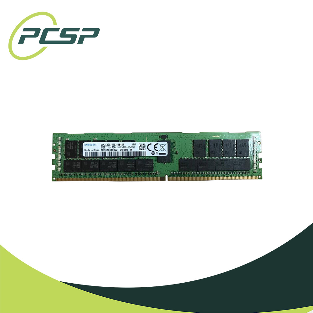 Samsung 64GB PC4-2666V-R 2S2Rx4 DDR4 ECC REG RDIMM - M393A8K40B22-CWD6Q