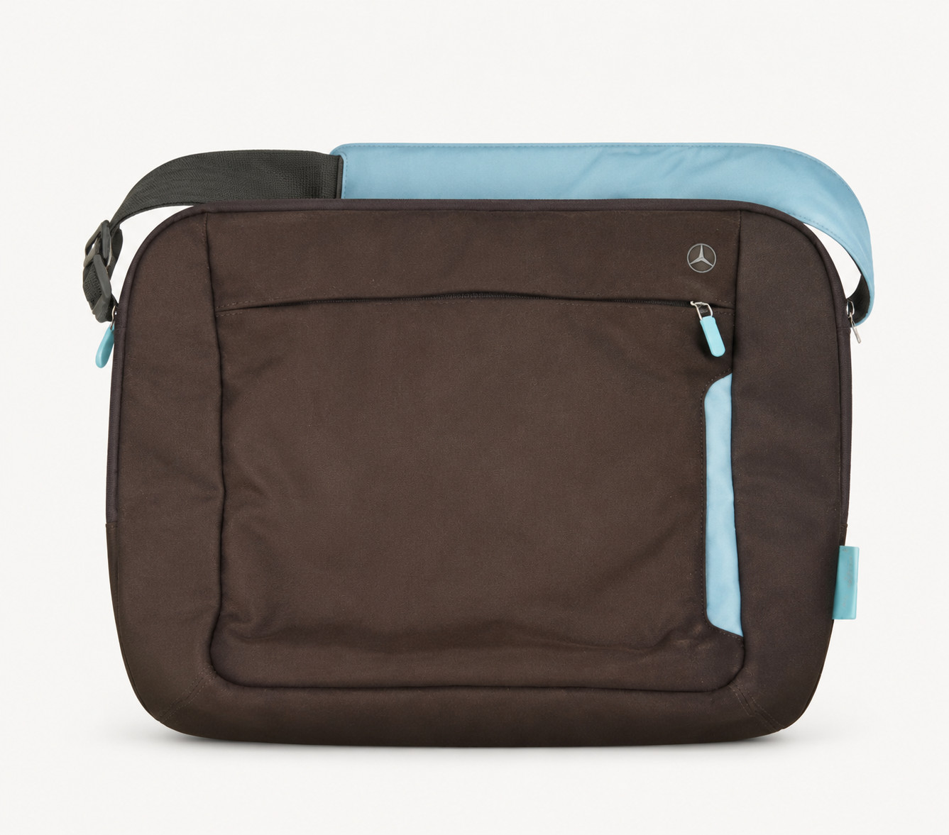 Belkin 17" Laptop Messenger Bag Chocolate Brown Teal Canvas Sling