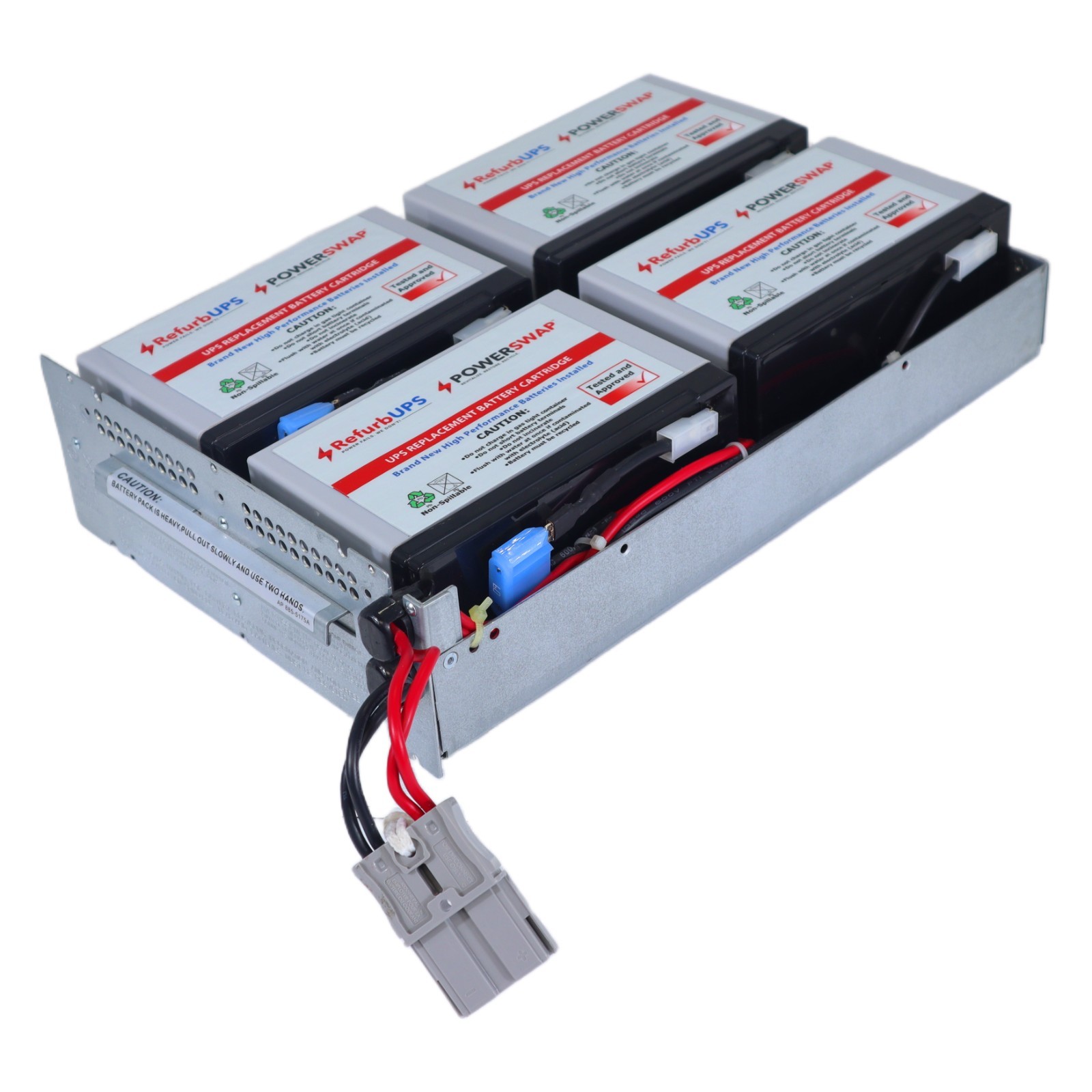 APC RBC132 SMT1000RMI2U Battery Cartridge With New Batteries - Hot SWAP Ready