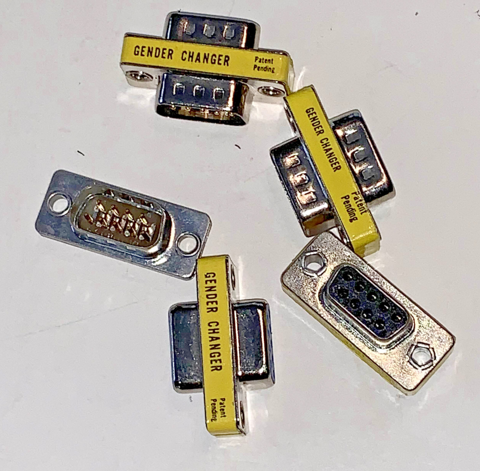 Grab Bag of 3-Male/2-Female DB9 Gender Changer Adapters WUSIWUG
