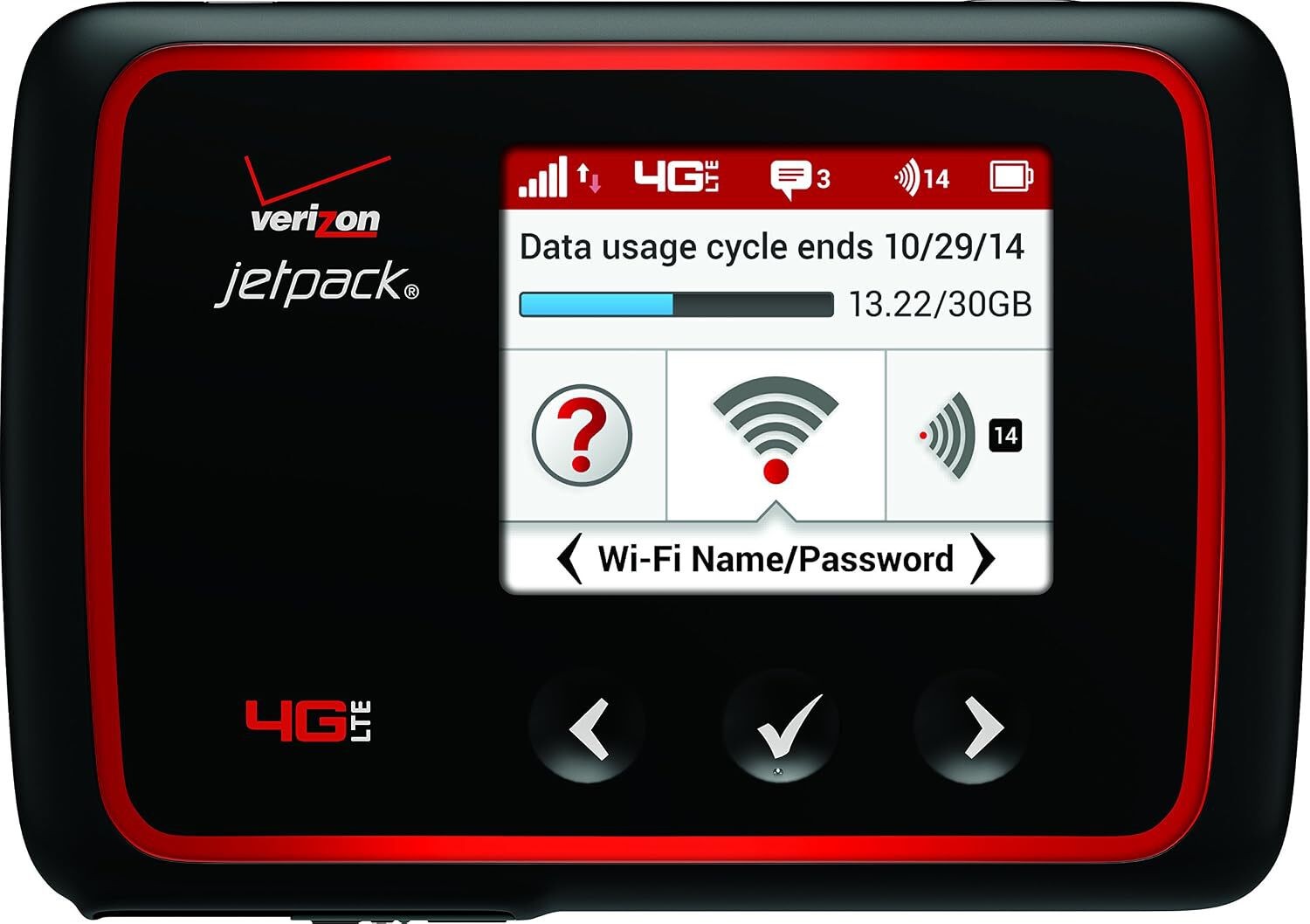 Novatel Jetpack MiFi 6620L (6620L) Verizon Black - Good